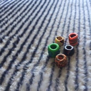 Handmade Glow Dread Beads Unique
